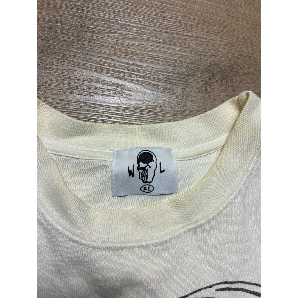 Warren‎ Lotas High Desert Grim Reaper Graphic T-Shirt Cream Mens XL View 3